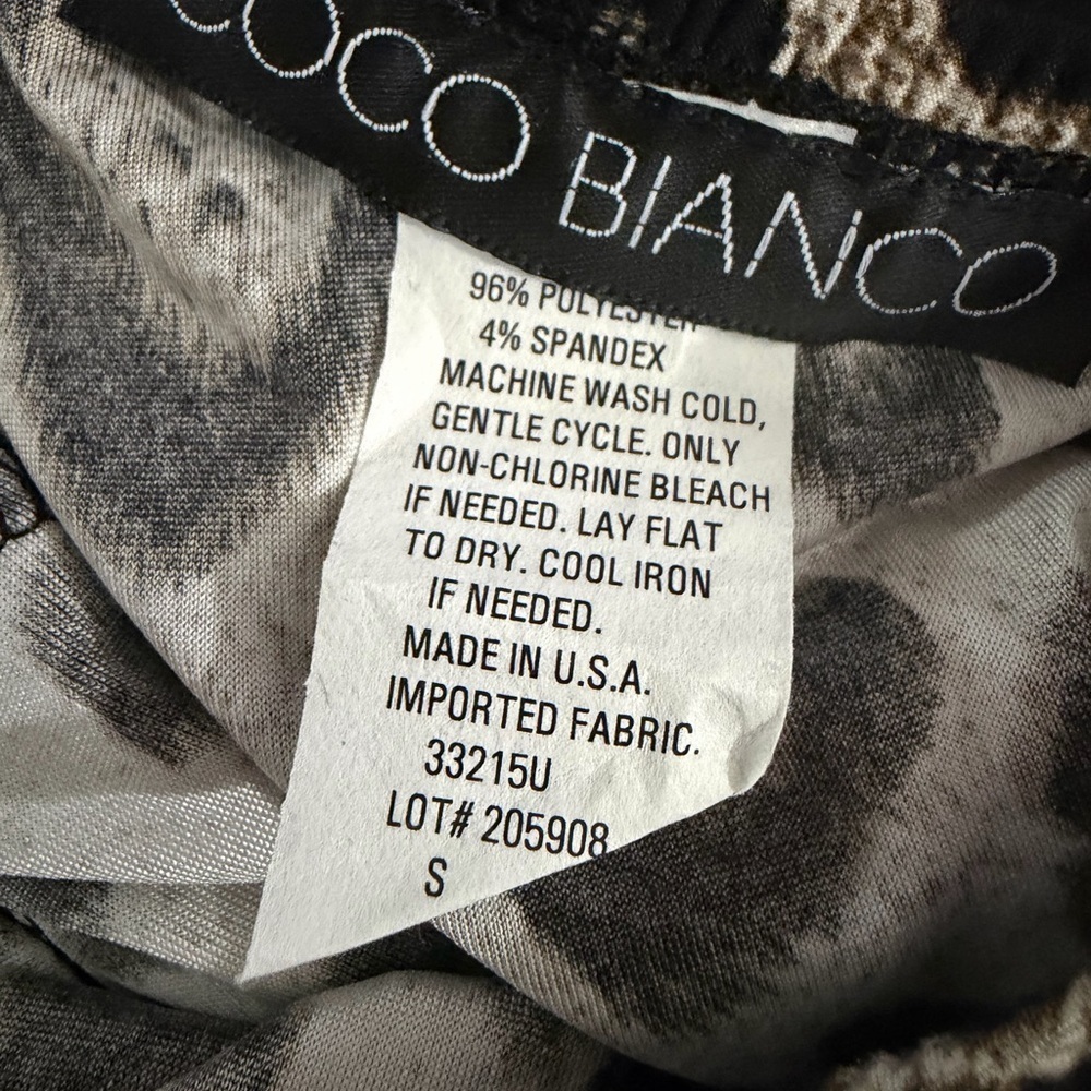 Coco Bianco Leopard Print Tiered Ruffle Maxi Skirt Women’s Small Pull-On - Picture 6 of 6